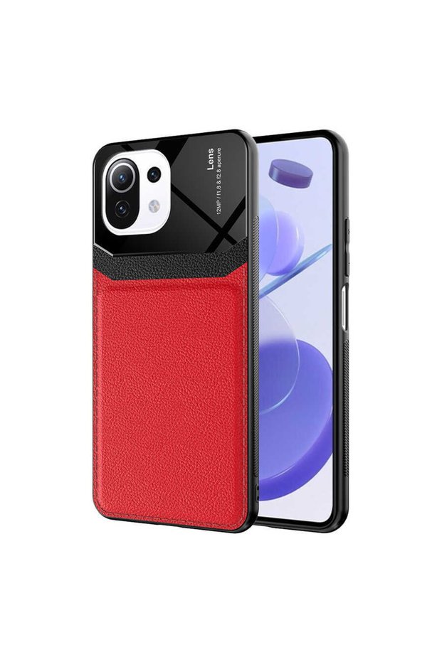 Xiaomi Mi 11 Lite Case Glossy Surface Leather Look Cover