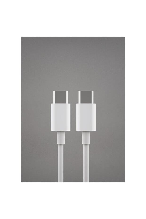 Type C To Type C Yüksek Hızlı Şarj Ve Data Kablosu Sm-t01 Bolt-c 1mt Beyaz - 1