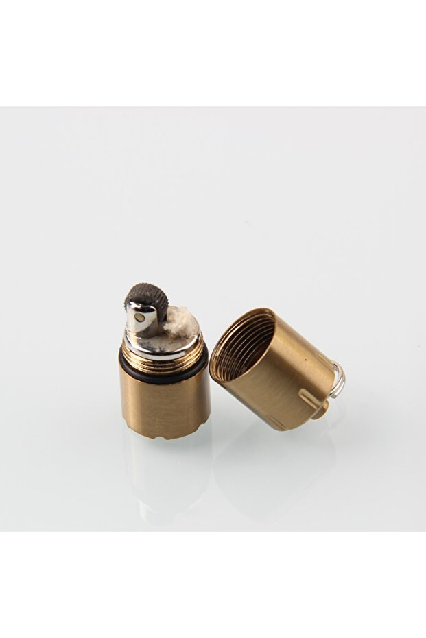 Ultra Mini Çakmak Gold Renk Benzinli Çakmak Zippo Çakmak - 4