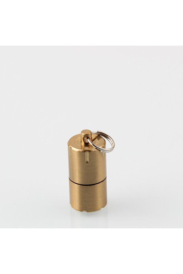 Ultra Mini Çakmak Gold Renk Benzinli Çakmak Zippo Çakmak - 6