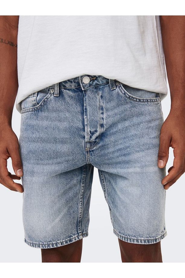 Only&sons Erkek Kot Şort Onsedge L. Blue 4846 Short 22024846 - 6