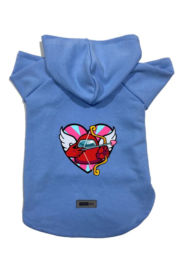 Hooded Fleece Sweatshirt Dog And Cat Outfit & Dress - Blue Among Us - Size S