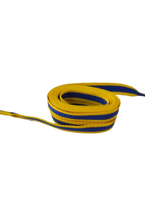 Sarı Lacivert Renkli Spor Ayakkabı Bağcık Çifti - 2