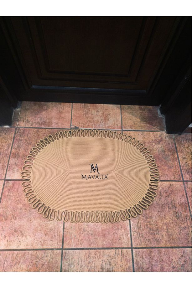 , Jüt, Desenli Kapı Önü Paspas, Banyo, Balkon Paspası, Ev Eşyası - 3