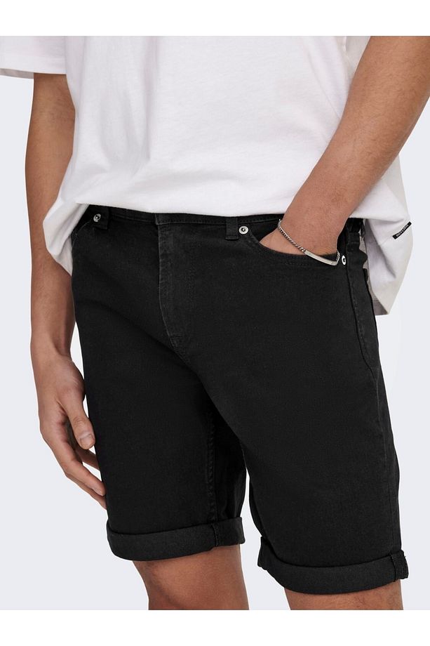 Only&sons Erkek Kot Şort Onsply Black 4328 Shorts 22024328 - 5