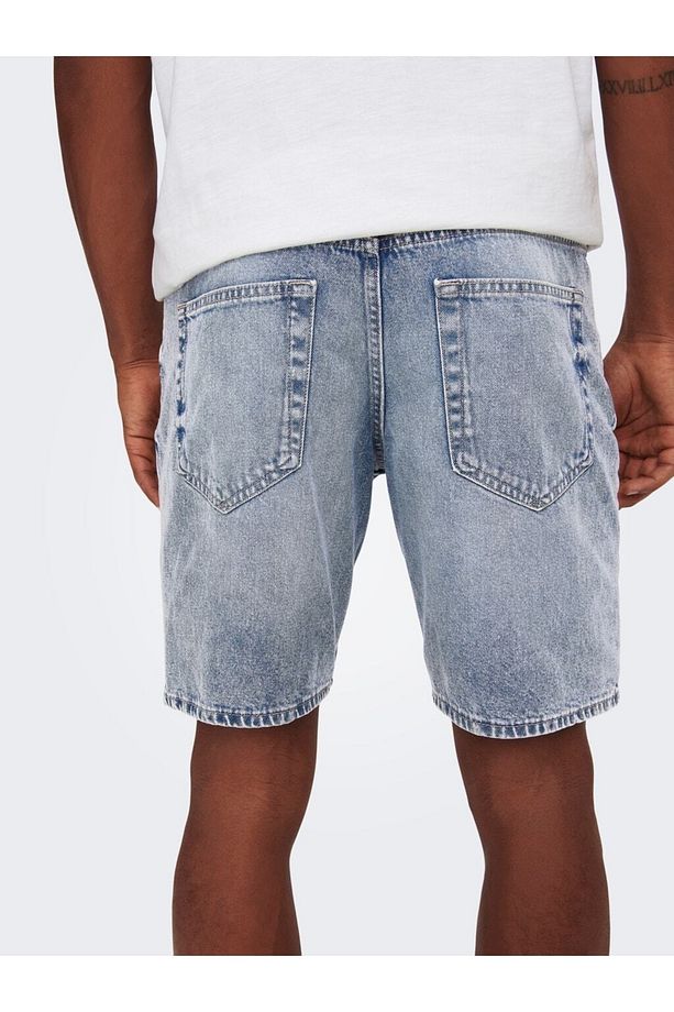 Only&sons Erkek Kot Şort Onsedge L. Blue 4846 Short 22024846 - 7