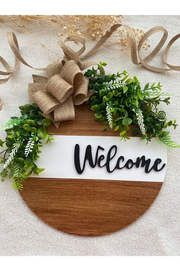 Kapı Süsü - Dış Kapı Süsü Welcome - Kapı Önü Aksesuarı Syh. - 1