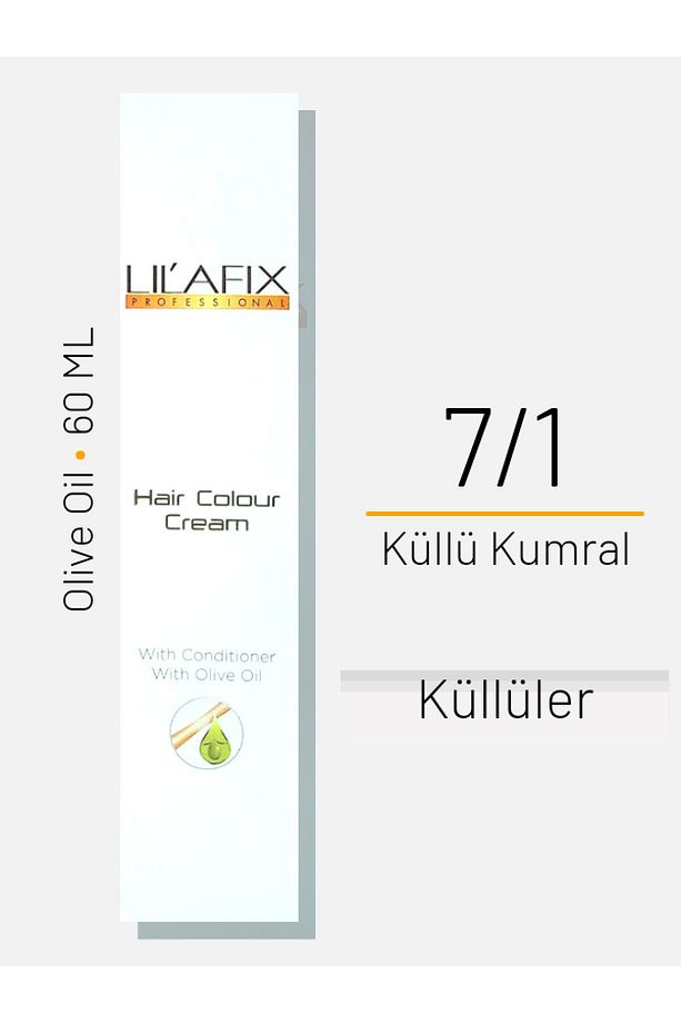 Saç Boyası No 7/1 Küllü Kumral 60ml - 1