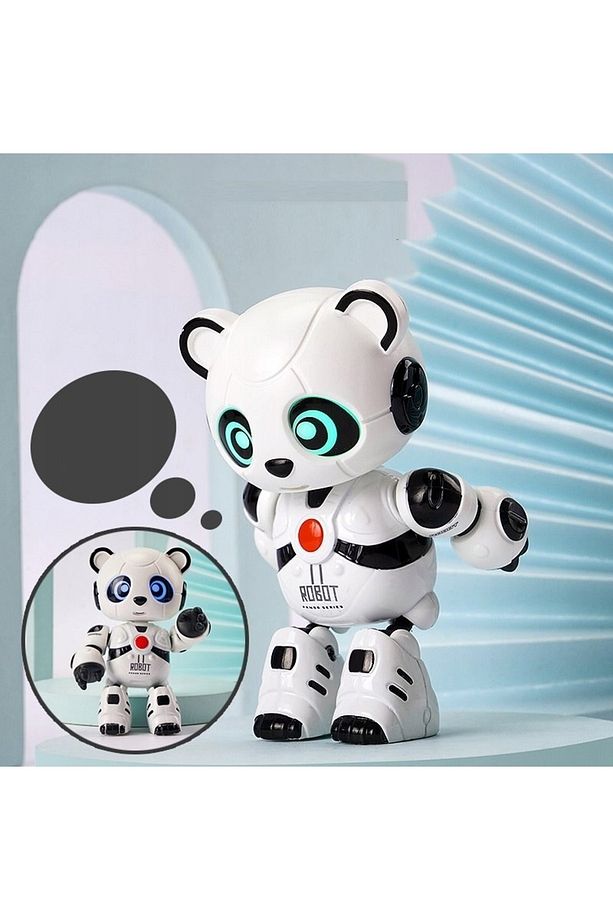 Ses Kayıt Edip Konuşan Akıllı Robot Panda Şarjlı - 4
