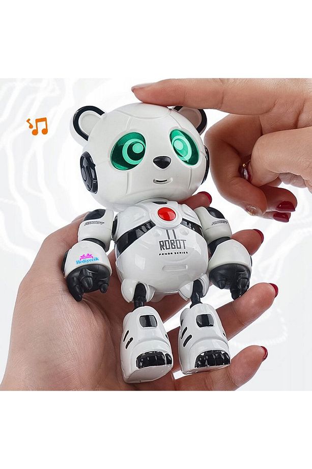 Ses Kayıt Edip Konuşan Akıllı Robot Panda Şarjlı - 8