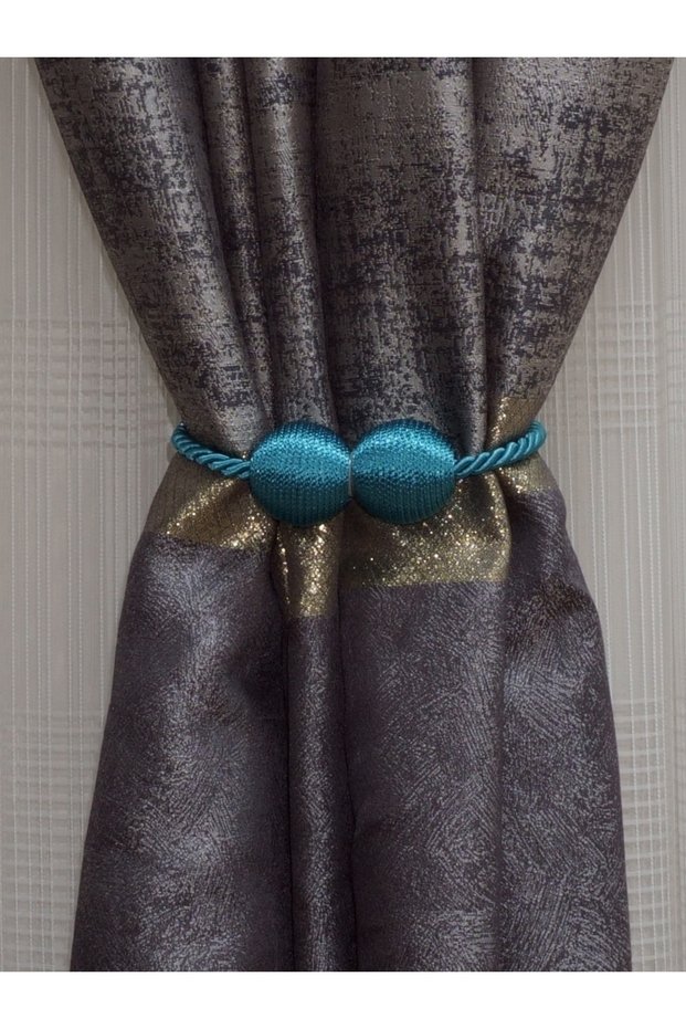 Magnetic Curtain Collector Accessory Petrol Blue