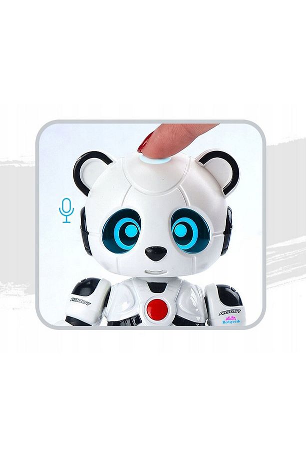 Ses Kayıt Edip Konuşan Akıllı Robot Panda Şarjlı - 6