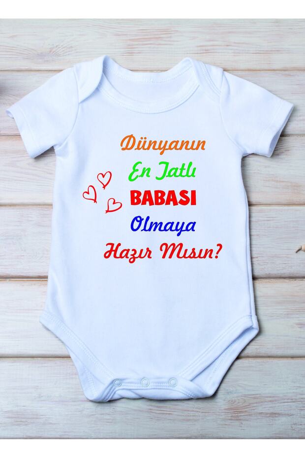 Are You Ready to Be a Father?Printed Cotton Baby Bodysuit