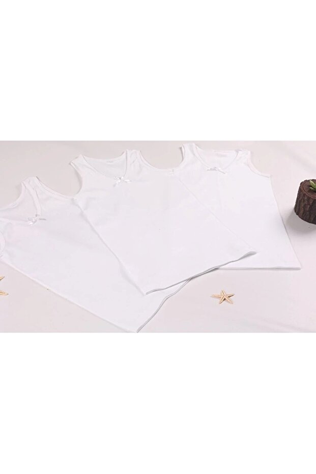 Girl's 100% Cotton 1st Quality 3-Piece Undershirt