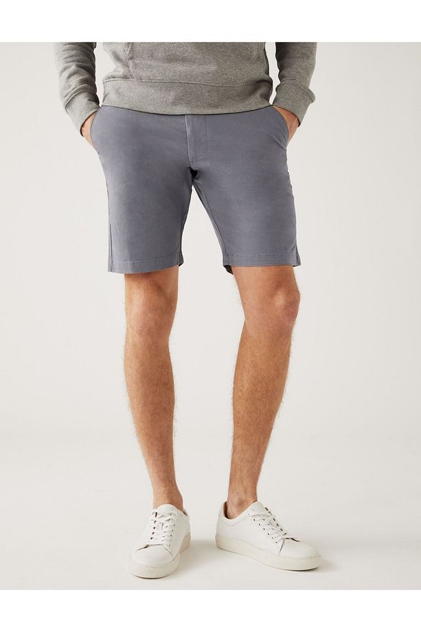 Regular Fit Chino Şort - 2