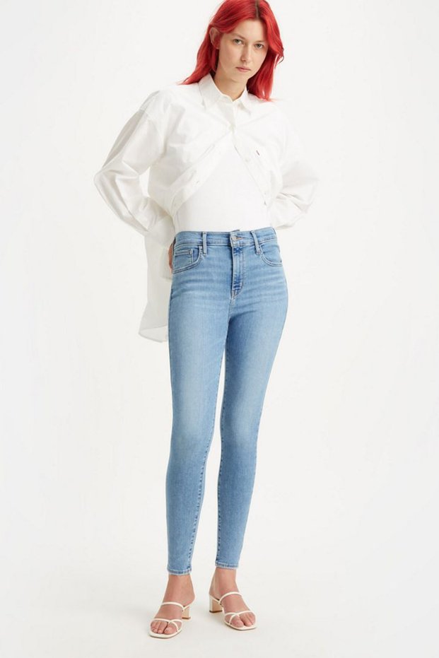 Cotton High Waist Narrow Leg Super Skinny Fit 720 Jeans Denim Trousers 52797