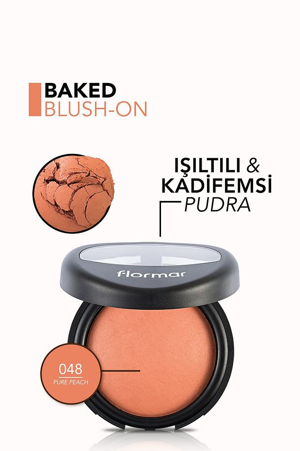 Allık - Baked Blush-On Pure Peach 9 g 8690604178988 - 5