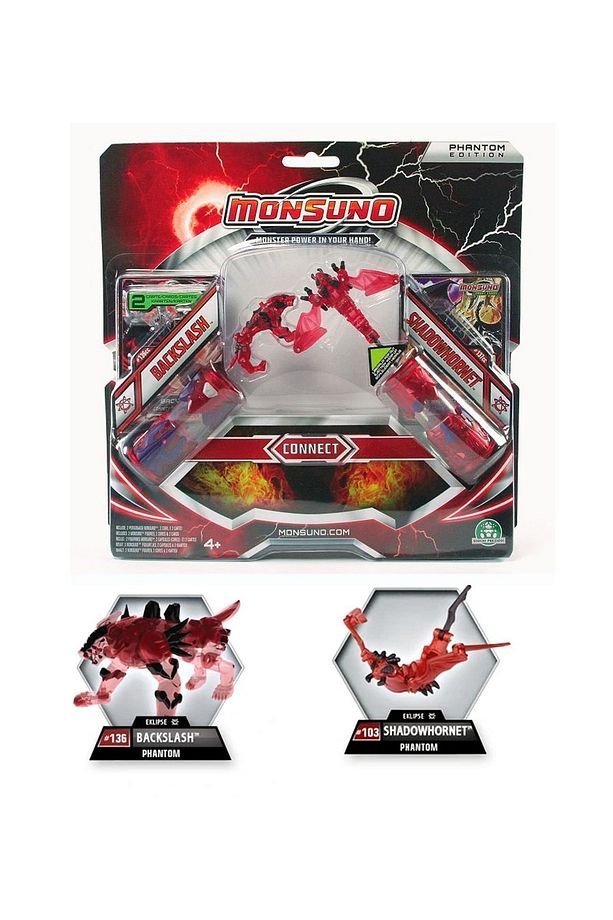 Monsuno, Lisanslı Backslash-shadowhornet Figürleri, Fırlatma Kapsülleri Ve 2 Oyun Kartı - 1