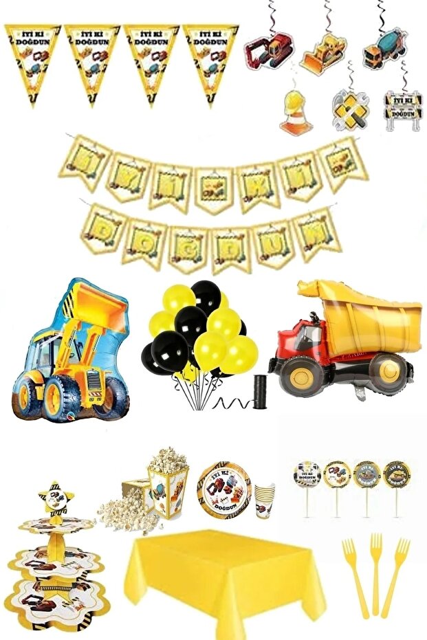مجموعة أعياد الميلاد الجاهزة من Mini Party Store تحت عنوان البناء