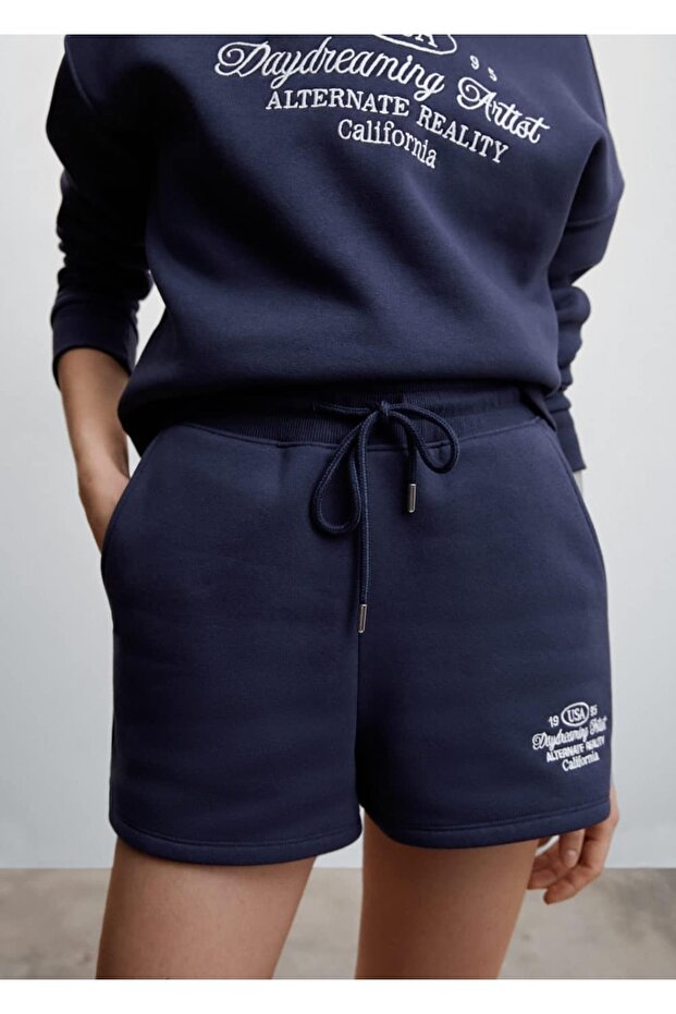 Bestickte Baumwollshorts - 5