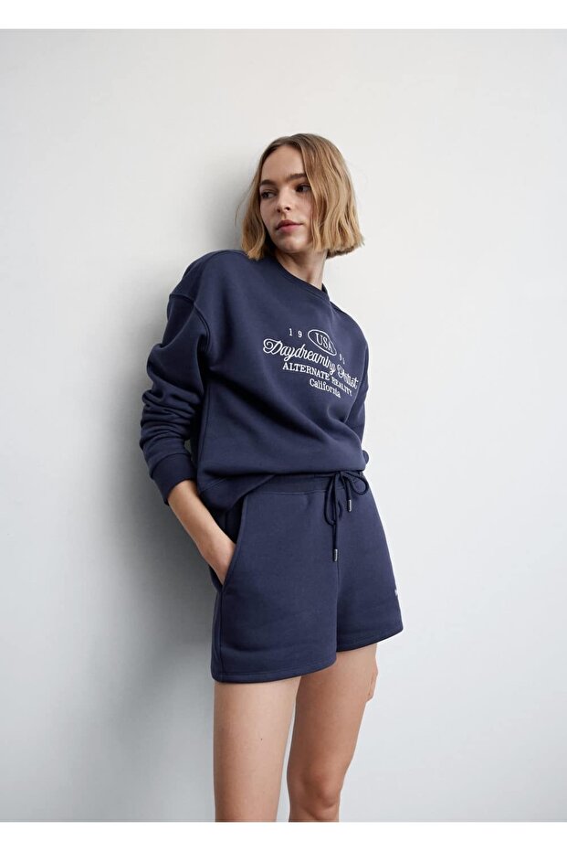 Bestickte Baumwollshorts - 7