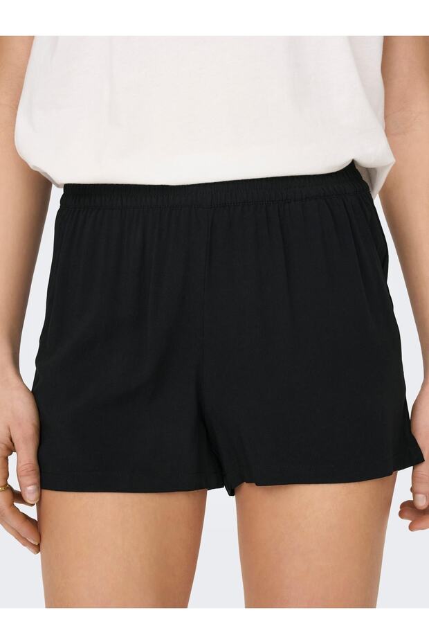 Nova Life Shorts Solid Ptm Kadın Siyah Şort 15222182-02 - 4