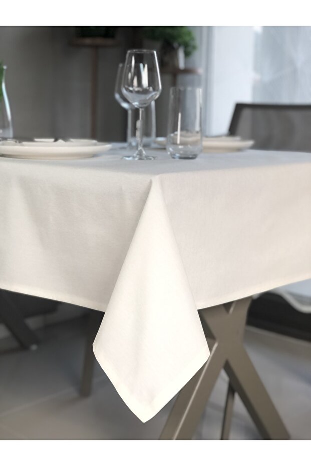 American Service, 130 X 230 Cream Tablecloth
