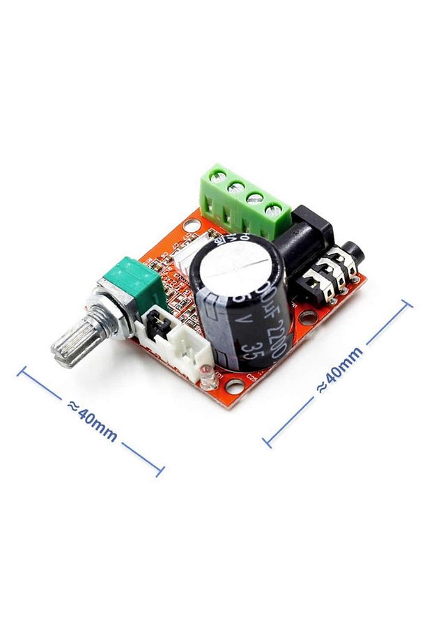Pam8610 2x 10w Uyumlu  Amplifikatör Modül Dc 6-15v Class D Amfi Devresi Ses Kontrol Potu 4 8 Ohm - 1