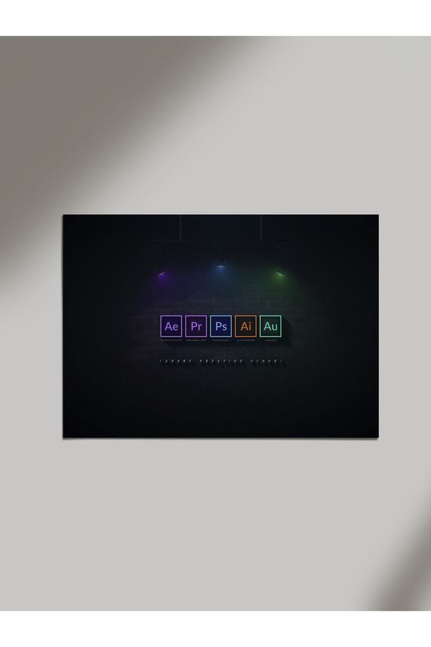 Bilgisayar Programları Tasarımlı Minimal Ahşap Poster Tablo - 1