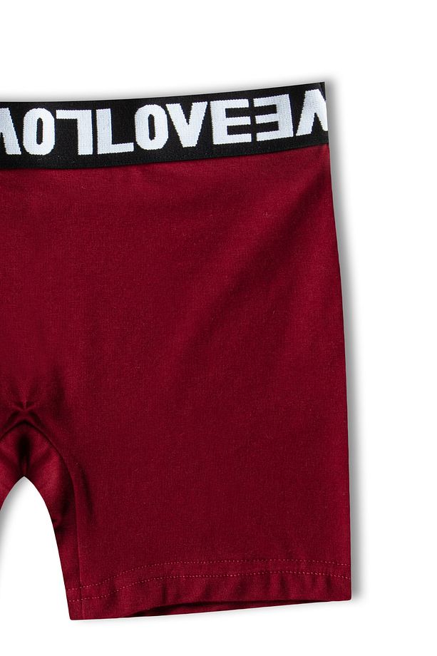 3'lü Love Lastik Pamuklu Kadın Tayt Şort - 6