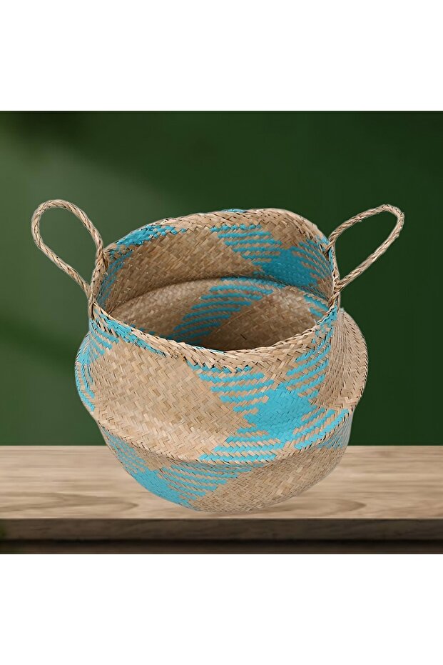 سلة خوص قابلة للطي مقاس 40 سم - حجم كبير - 3