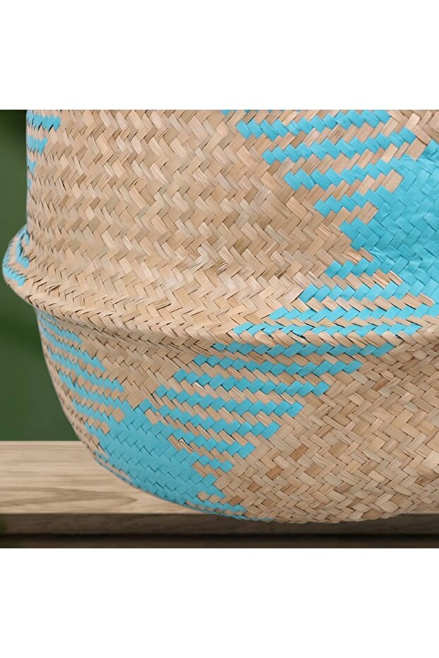 سلة خوص قابلة للطي مقاس 40 سم - حجم كبير - 5