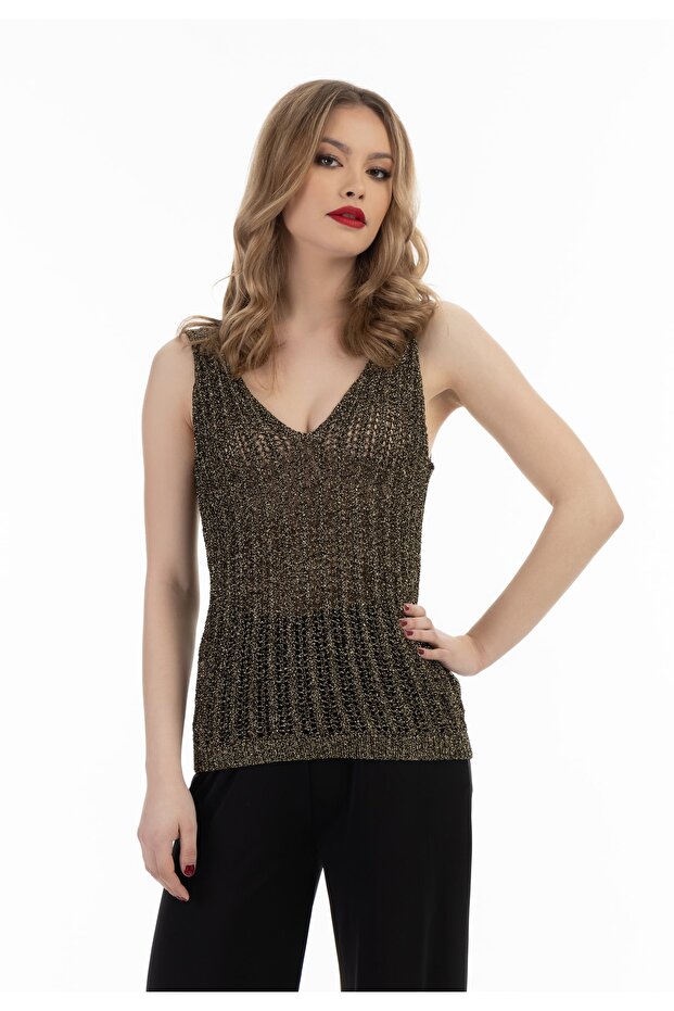 Stricktop mit Effektgarn - 2