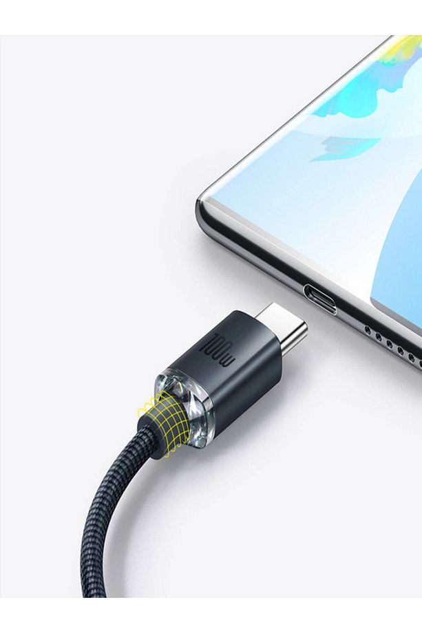 Baseus Crystal Shine 100w Usb To Type-c Hızlı Şarj Kablo 1.2 Mt - 2