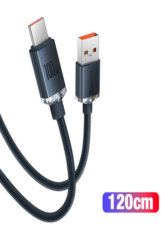 Baseus Crystal Shine 100w Usb To Type-c Hızlı Şarj Kablo 1.2 Mt - 6