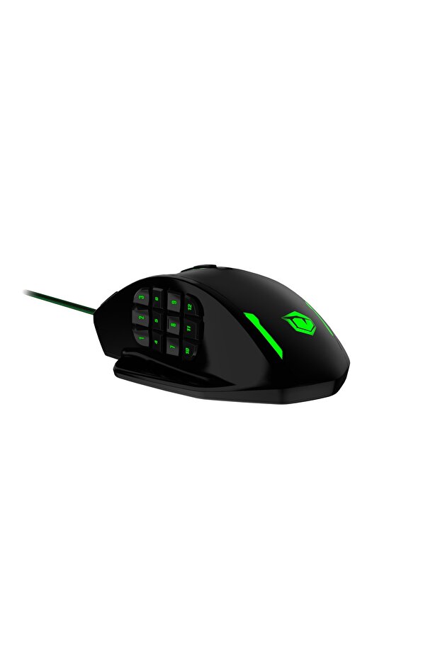 V8 12400 Dpı Mmo 18 Tuşlu Kablolu Rgb Oyuncu Mouse - Siyah - 2