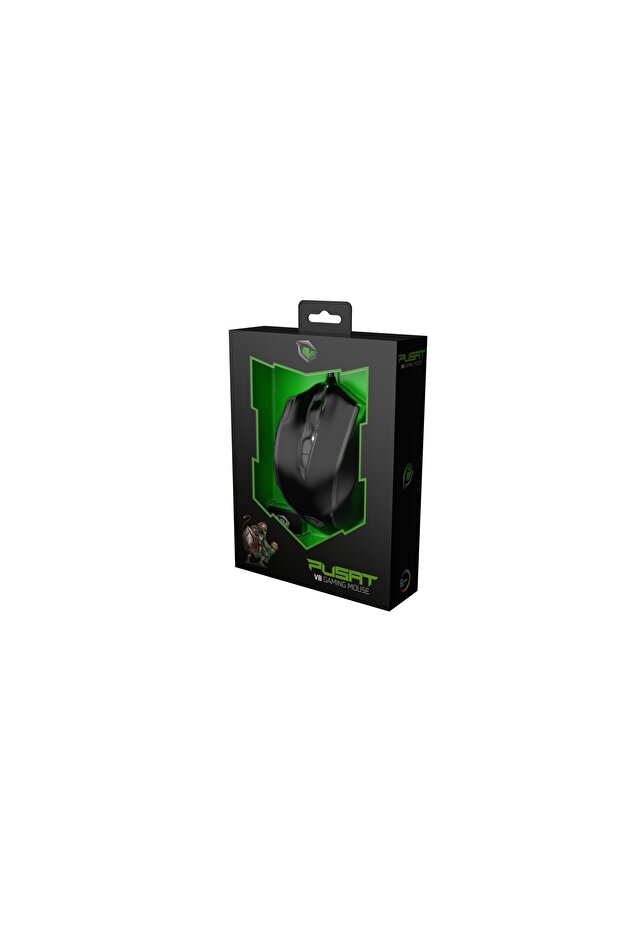 V8 12400 Dpı Mmo 18 Tuşlu Kablolu Rgb Oyuncu Mouse - Siyah - 7