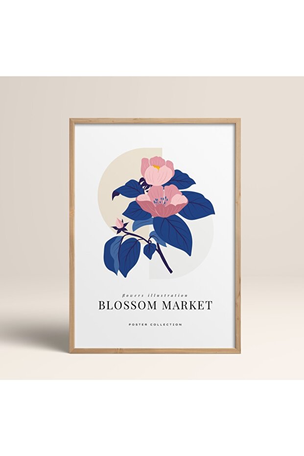 Framed Blossom Flowers Abstract Flowers Modern Art Painting