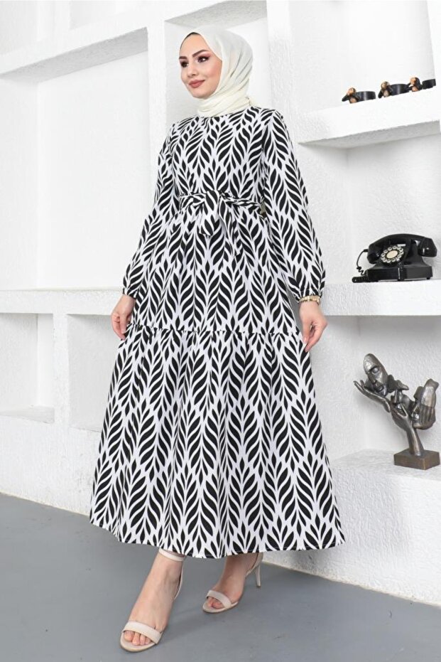 440 Rochie Hijab Model Neagra - 1