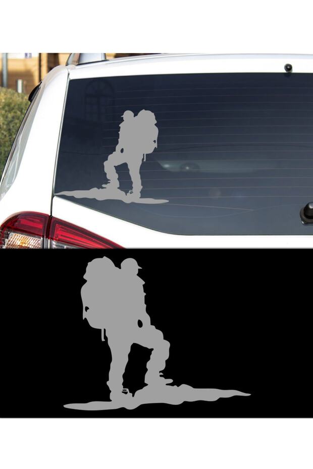 40 X 40 Cm Mountaineer Human Car Sticker