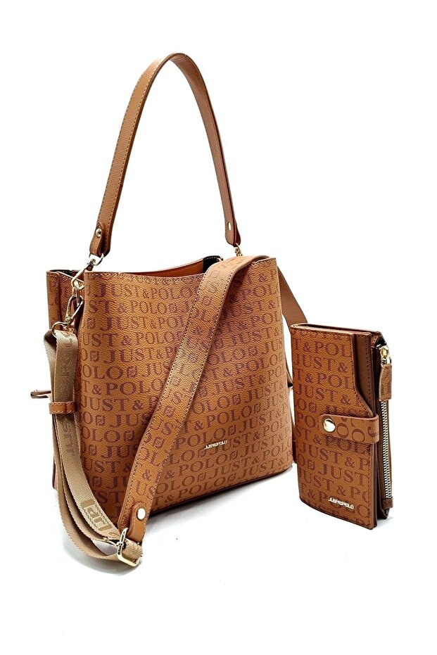 Vegan Leather Premium Product Multi-Compartment Women's Shoulder Bag 2117