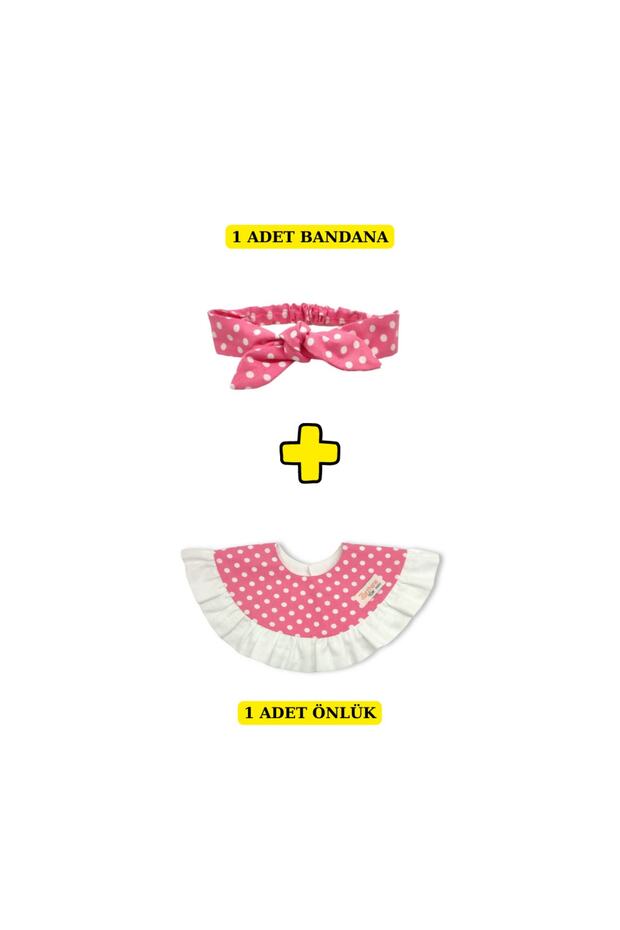 100% Organic Cotton Girl's Drool Apron + Bandana