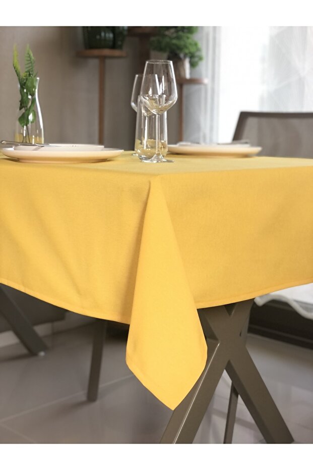 American Service, 130 X 230 Yellow Tablecloth