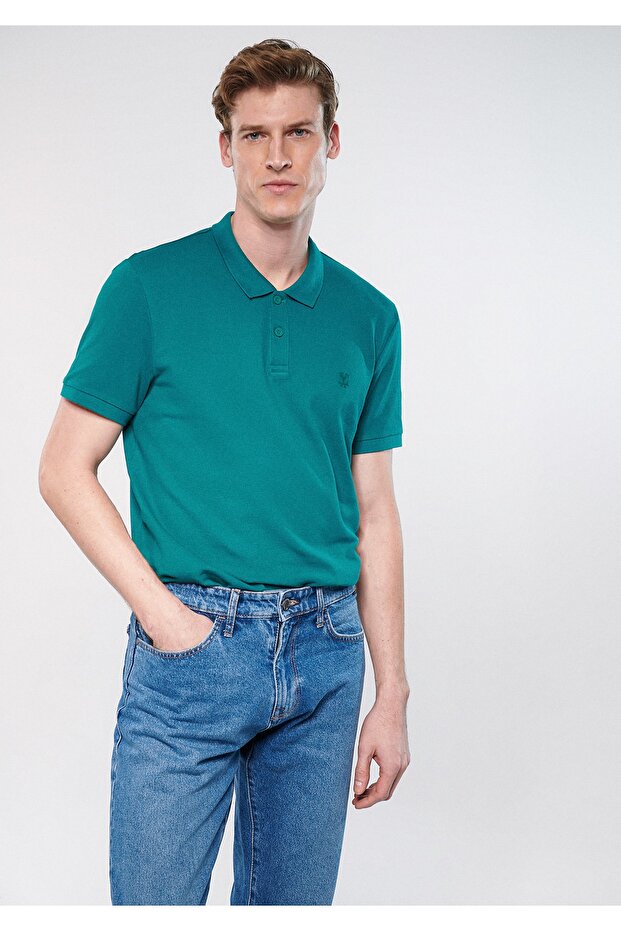 Green Polo T-Shirt Regular Fit / Normal Cut 8804371926