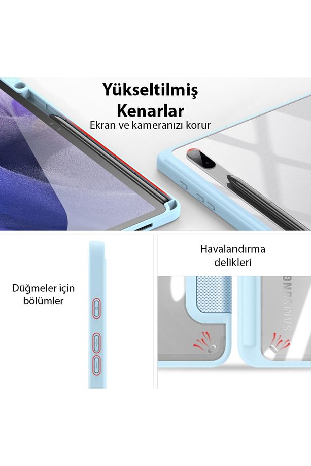 Sm Galaxy Tab S8 Plus(x800-x806) S7 Fe (t730-t736b) S7 Plus(t970-t976b) Kılıf Toby - 3