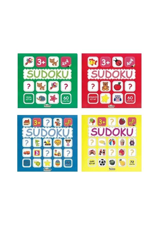 3+ Yaş Çocuklar Için Sudoku(4x4)-sudoku(5x5) 4 Kitap Set - 1