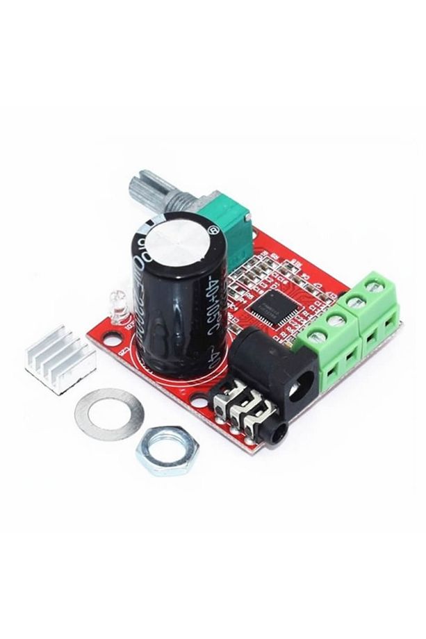 Pam8610 2x 10w Uyumlu  Amplifikatör Modül Dc 6-15v Class D Amfi Devresi Ses Kontrol Potu 4 8 Ohm - 4