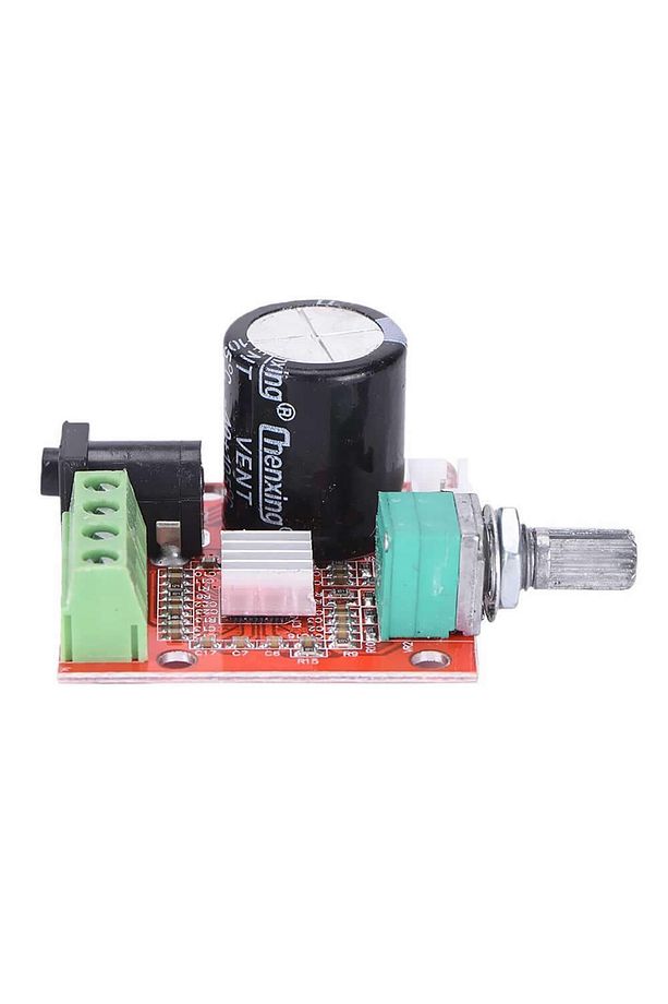 Pam8610 2x 10w Uyumlu  Amplifikatör Modül Dc 6-15v Class D Amfi Devresi Ses Kontrol Potu 4 8 Ohm - 5