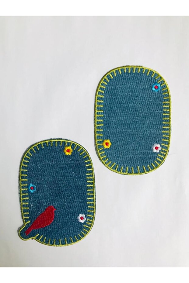 Iron-On Denim Jeans Woven Embroidered Elbow Knee Repair Arma Patch Patch Iron on Motif 6