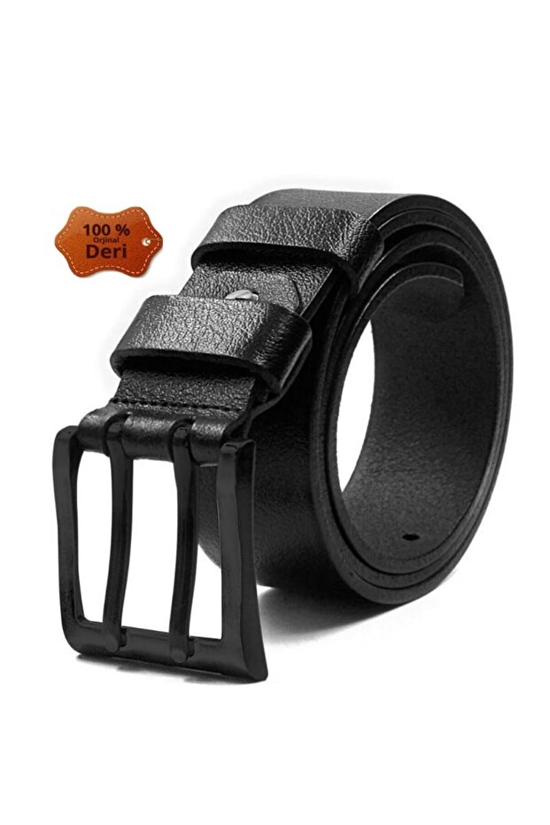 100% Genuine Buffalo Leather Double-Tongue Sport Denim Belt